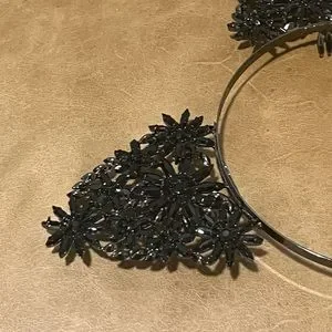 BCBGMaxAzria | Accessories | Bcbgmaxazria Black Rhinestone  display picture 2